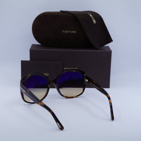 Tom Ford Chiara-02 FT0919 55B Butterfly Sunglasses - Havana/Smoke main image 4